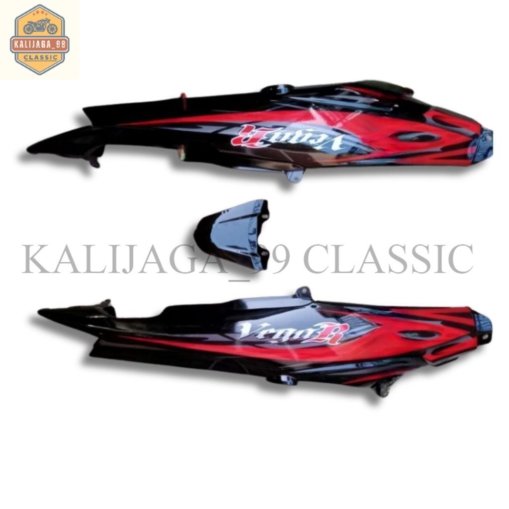 cover body samping belakang Yamaha Vega R new + striker merah Presisi Stok Terbatas Bahan Berkualita