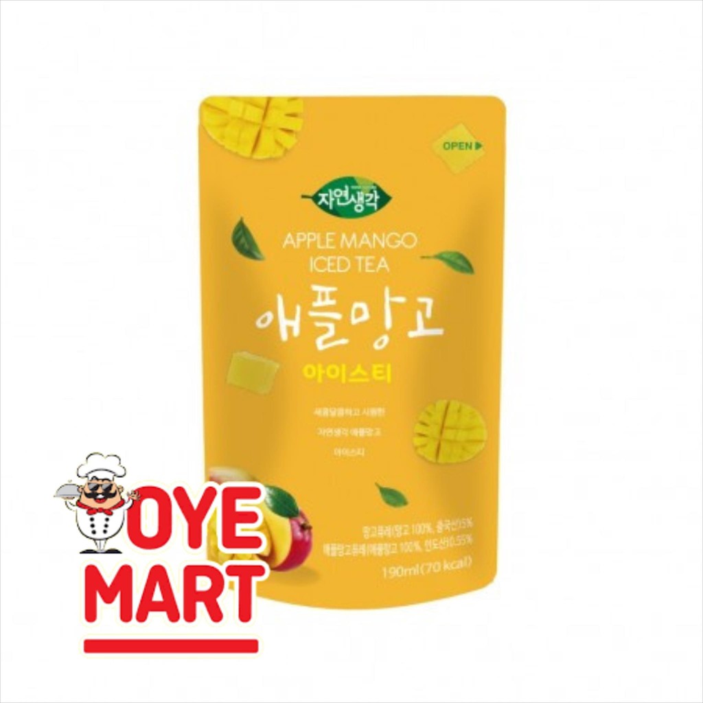 

THINK NATURE APPLE MANGO ICED TEA 190ML/MINUMAN IMPORT KOREA