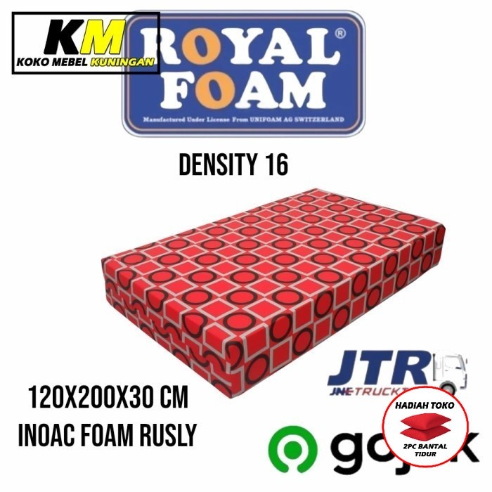 TERLARIS kasur busa royal foam 120x200x30 cm garansi 5 tahun
