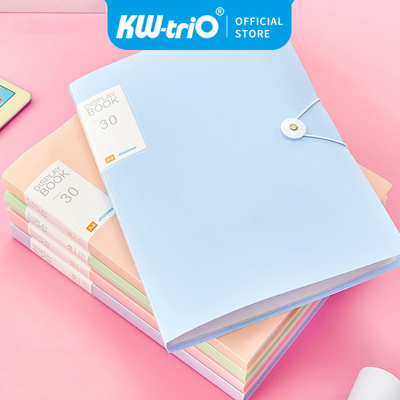 

Display Book / Map File Dokumen Halaman Warna Pastel/Document Keeper Pockets | File Organizer A4 20/30/40