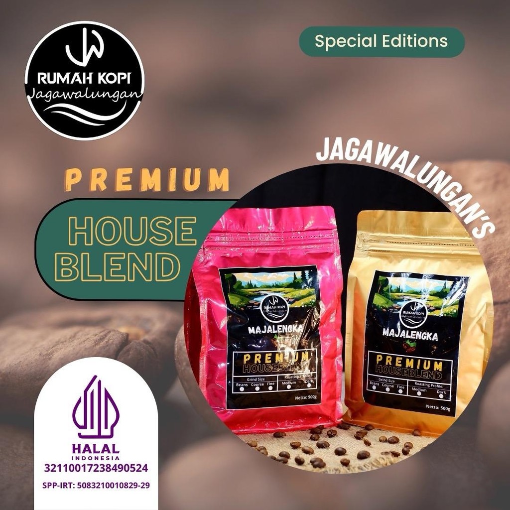 

Jagawalungan Coffee Premium Houseblend 500g + Gratis Gelas Sloki