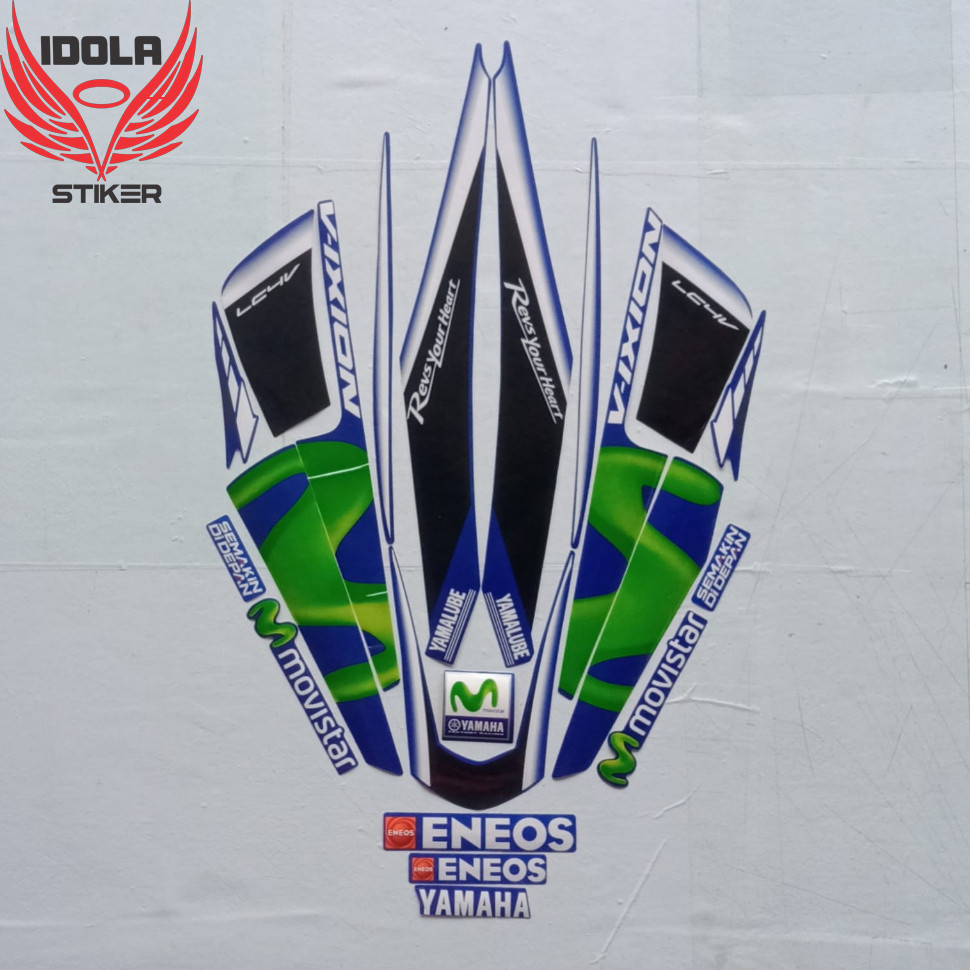 Stiker Striping Yamaha Vixion Movistar 2016 - List Stiker Standar Vixion Movistar 2016 - Striping St