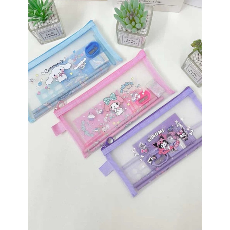 

SET ALAT TULIS + TEMPAT PENSIL SANRIO / SET ATK SANRIO