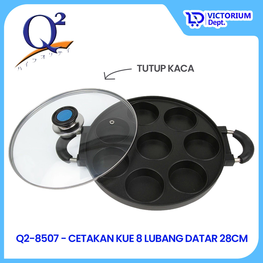 VICTORIUM- Q2 CETAKAN KUE 8 LUBANG DATAR Q2-8507