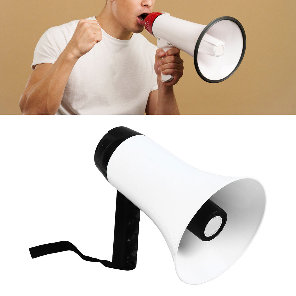 Handheld Megaphone  Rechargeable Support Recording Portable Bullhorn for Broadcasting Stall Handheld