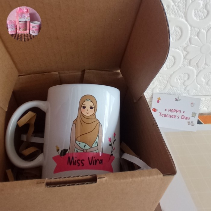 

Teacher Gift Set Hampers Hari Guru Hadiah Kado Lucu Mug Cetak Custom - Mug