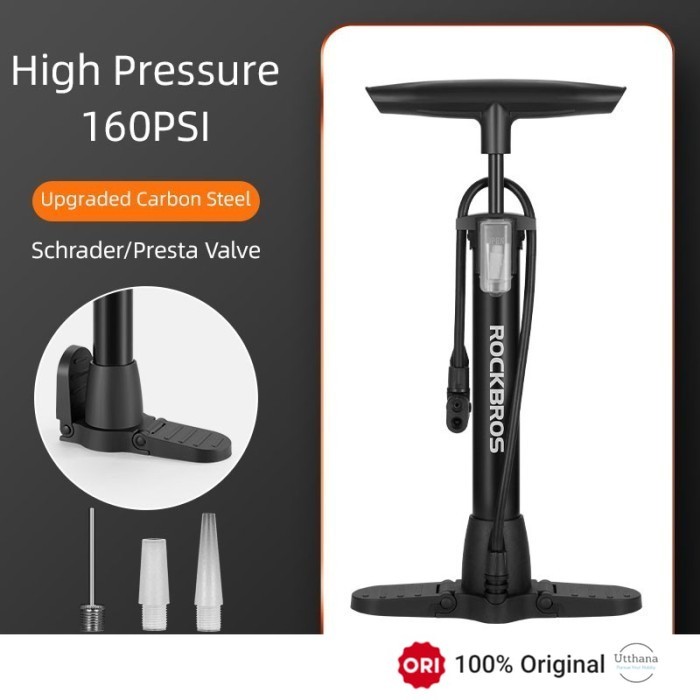 Rockbros Bicycle Pump Pompa Angin Motor Sepeda 160PSI 2410003001