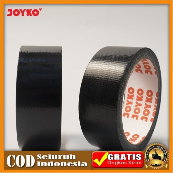 

Cloth Tape Lakban Kain Warna Hitam Joyko 36 mm x 12 meter Orange Core