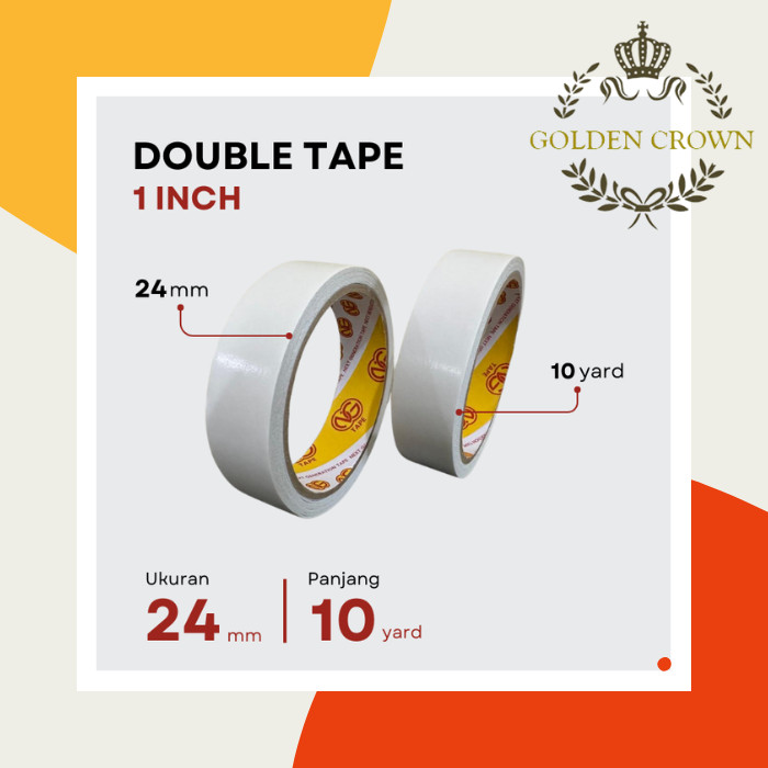 

DOUBLE TAPE DOBEL TIP 1 INCH 24 MM x 10 Y TAPE