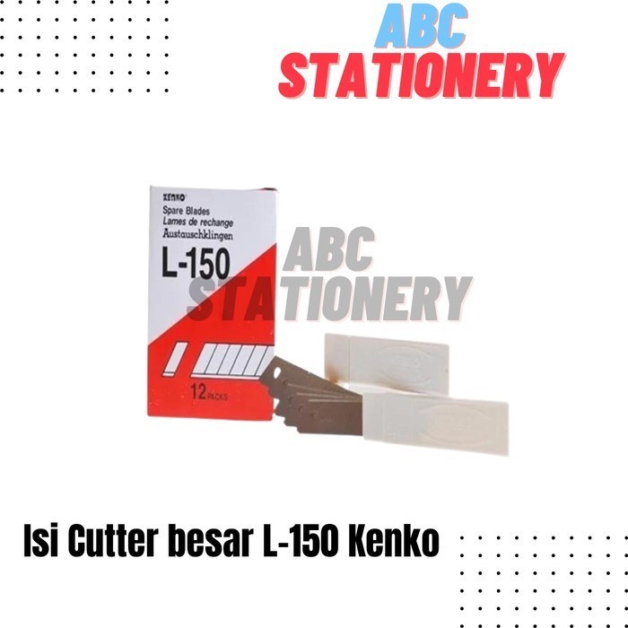 

Isi Cutter besar L-150 Kenko (1 tube isi 5 mata pisau) - Tube