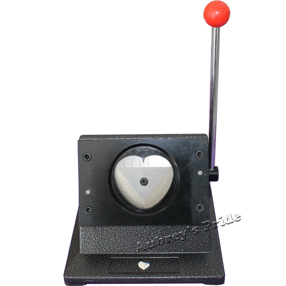 

Manual Heart Shape 57x52mm Multi Sheets Stand Paper Graphic Punch Die Cutter Button Maker Paper Trimmer
