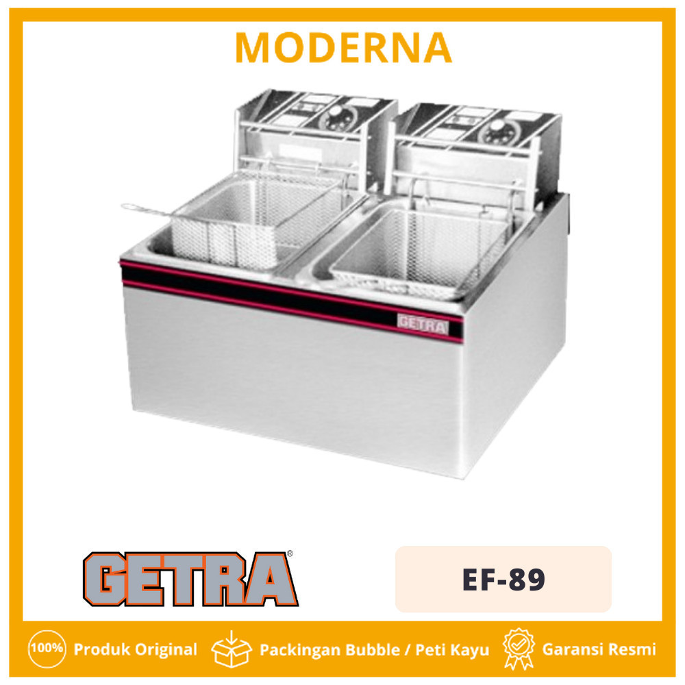 Deep Fryer Listrik Getra Ef-89 2 Tank Penggorengan Ayam Kentang Original