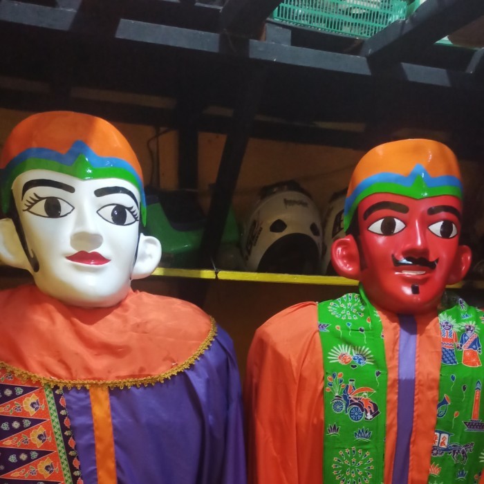 ✔F.SK✔ - TERBARU Topeng OndeL OndeL fiberglass (untuk OndeL OndeL ukuran 1,7 meter)