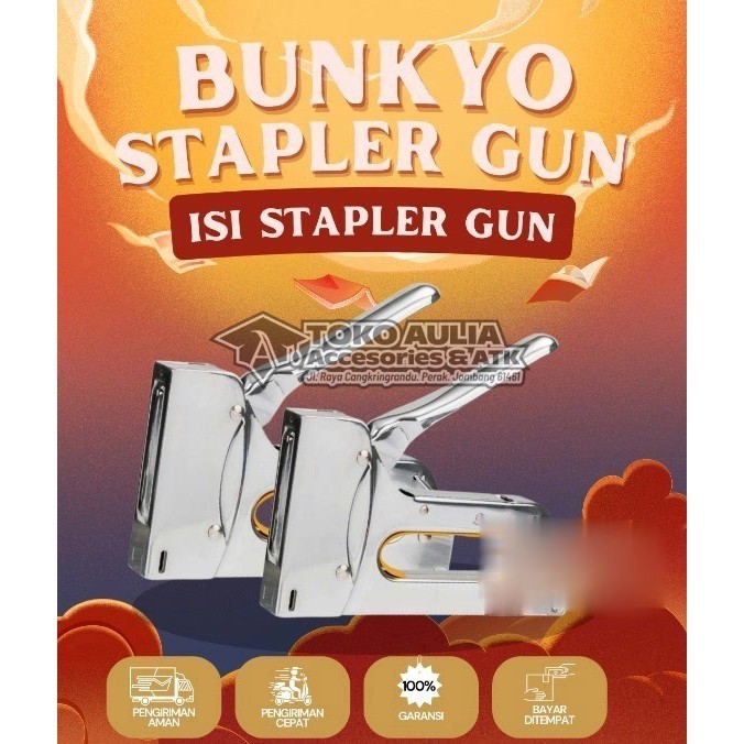 

Staples Tembak Ukuran 13/8 5000 Pcs Gun Tacker Stapler Jok Staples dan Isi Stapler - 6566-6544