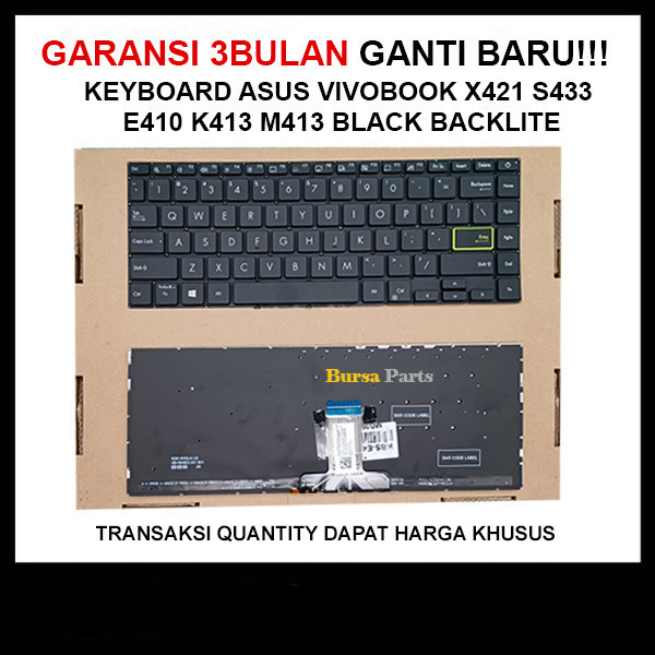 Keyboard Asus Vivobook E410 E410kao E410m E410ma E410mao BLACK .