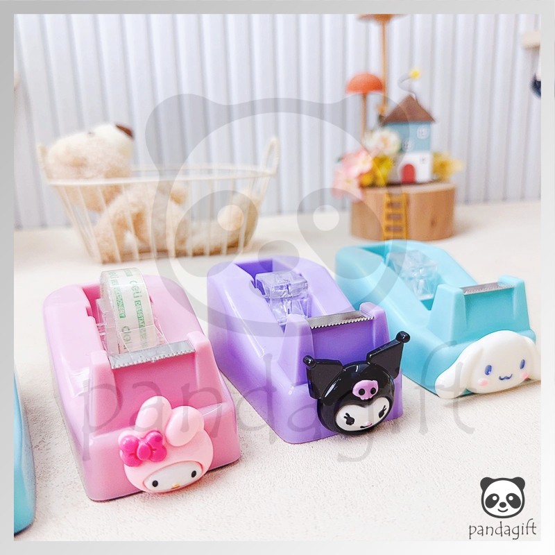 

Dispenser Isolasi Selotip Sanrio Unik Tempat Isolasi Tape Kuromi Cinnamonroll - GG0432