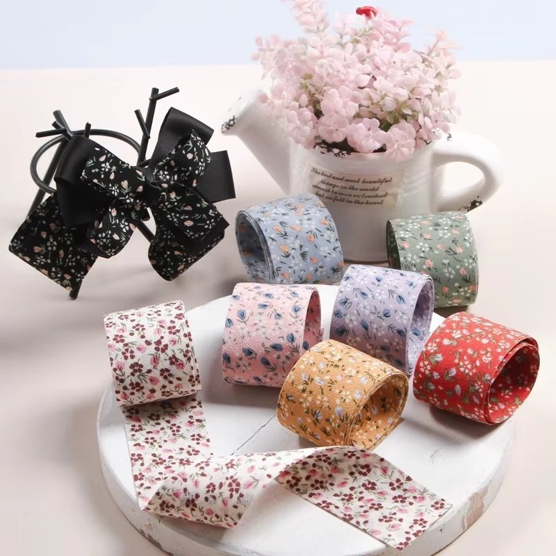 

Kiara Pita Kain 4cm Panjang 5 Meter /Pita Full Flower Ribbon