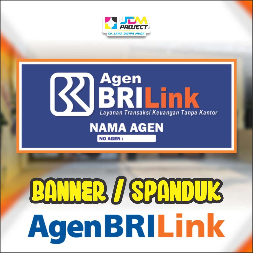 Banner / Spanduk Backdrop Dinding Agen BriLink JDM