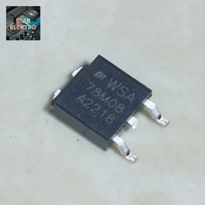 78M08 To-252 SMD ST WSA LM78M08 CJ78M08 7808 IC Regulator 8V 500mA Transistor Positive Linear Voltag