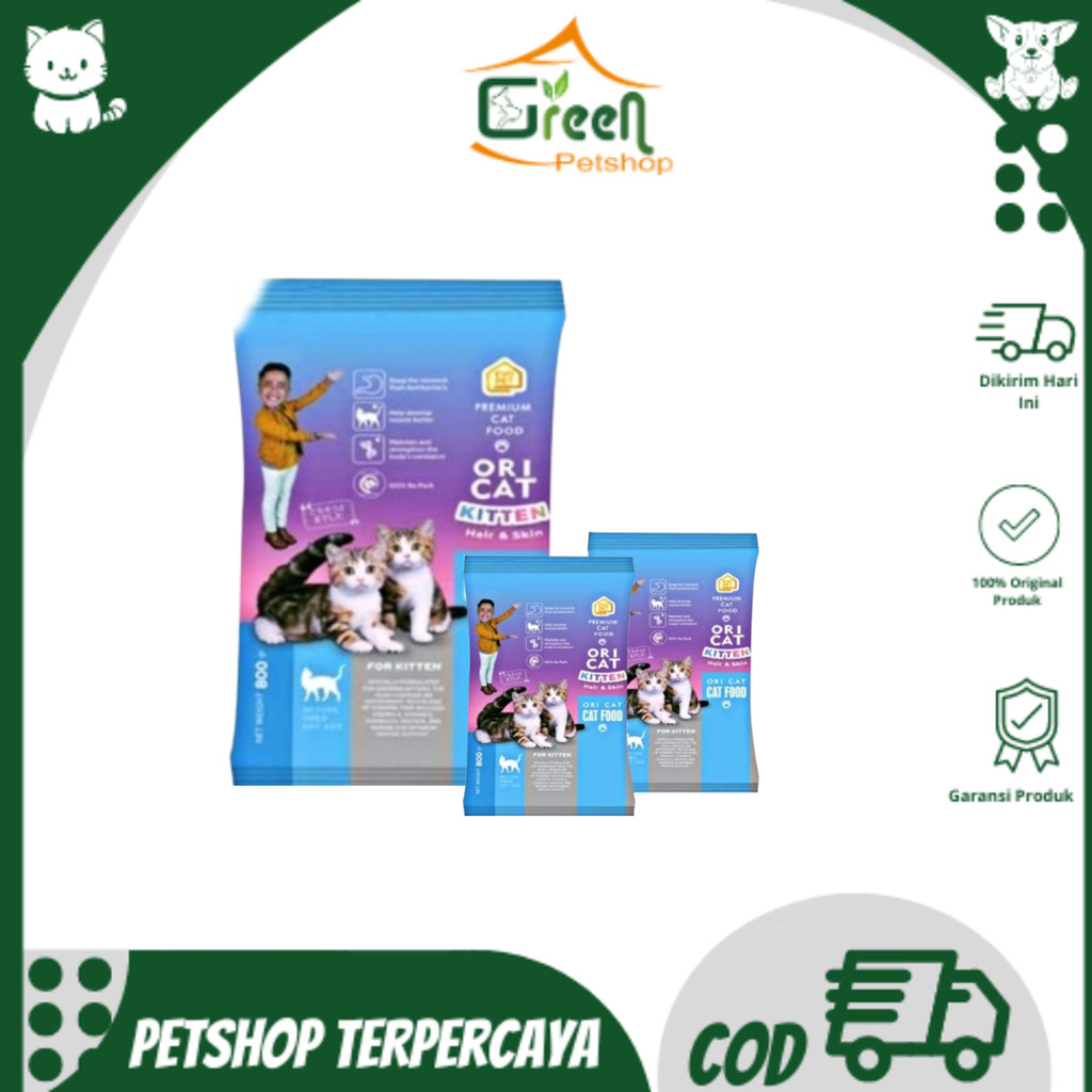 

Makanan Kucing Repack Ori Cat Food Kitten 800gr|REPACK