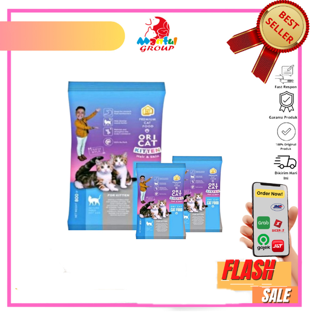 

Makanan Kucing Repack Ori Cat Food Kitten 800gr|REPACK