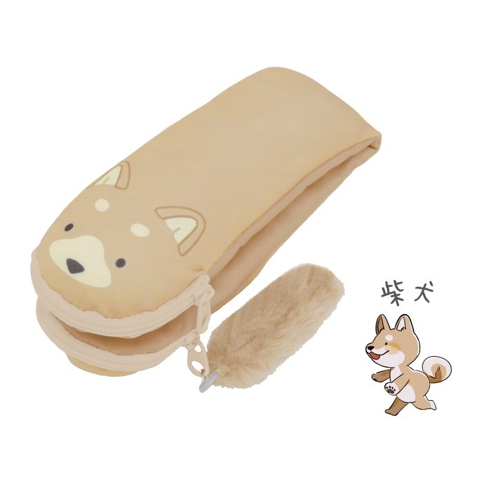 

[BEST] Kutsuwa Relala Pencil Case Animal Fluffy Kotak Pensil Limited Edition - Shiba Inu