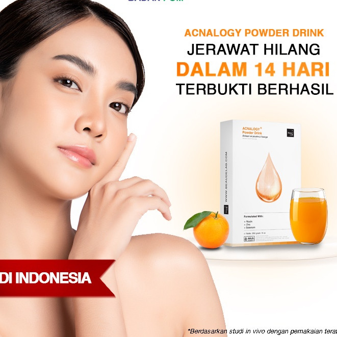 READY NEWLAB /Beaudelab Acnalogy Powder Drink | Obat Minum Jerawat | Minuman Antioksidan | Penghilan
