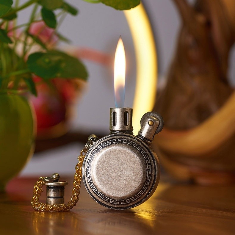 Korek Api Retro Pocket Classic Vintage 1952 Mode Lighter Liontin Kuno 