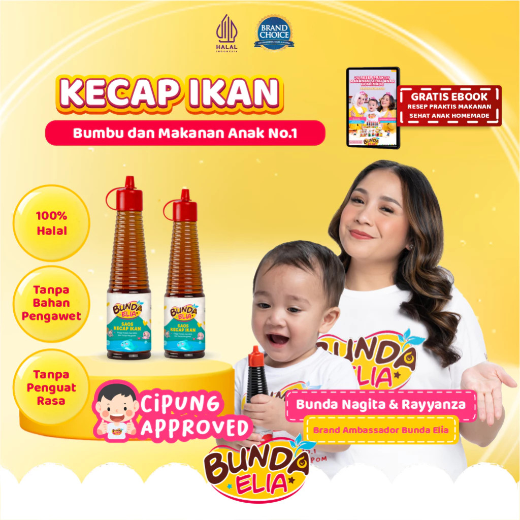 

Bumbu Bunda Kecap Ikan 140ml / Non MSG / Kecap MPASI