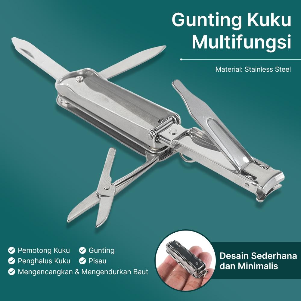 

Serbaguna MR.GREEN Gunting Kuku Multifungsi Stainless Steel 5in1 - Mr-1098 New Arrivals