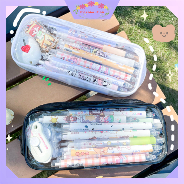 

Fashion Fair - S6460 Kotak Penyimpanan Pensil / Tempat Kosmetik Multifungsi Transparan