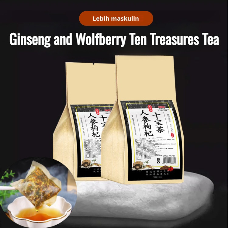 

⭐【Pengiriman 24 jam/COD】30 tas Ginseng and Wolfberry Ten Treasures Tea/Liver Tea Teh Untuk Detox Racun Pada Liver/Teh Ginseng Liver dan Wolfberry Kombinasi Teh Kesehatan/Teh Kesehatan Pria
