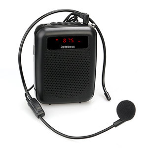 PR16R Megaphone Portable Voice Amplifier Microphone Speaker 12W FM Recording Mp3 Player FM Radio Tou