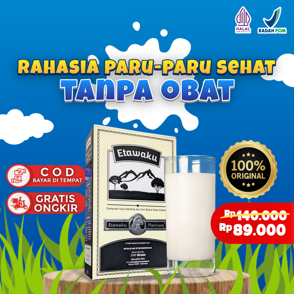 

Etawaku Platinum [Grosir] - Susu Kambing Meningkatkan Kesehatan Paru-paru Menjaga Kesehatan Tulang