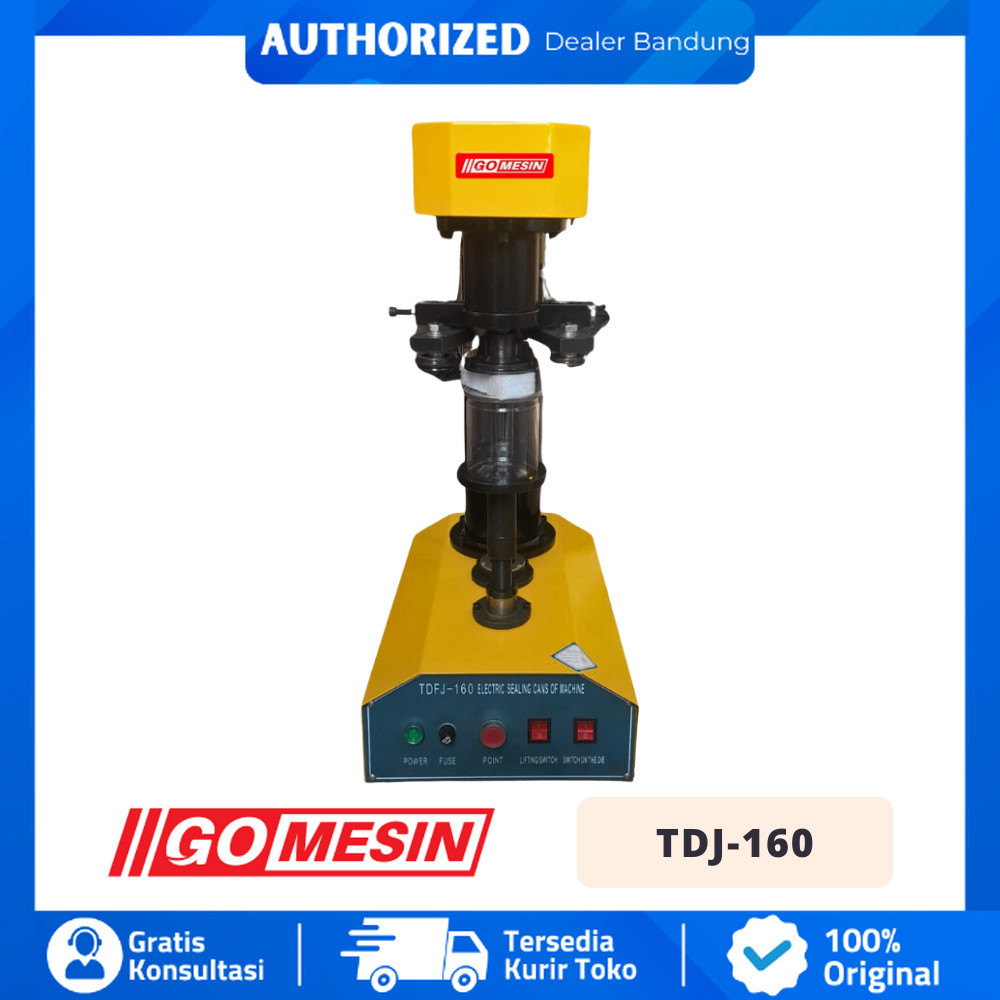 GOMESIN TDJ 160 TDJ-160 CAN SEALER PENUTUP KALENG PLASTIK CAN SEAMER