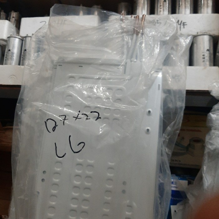 evaporator kulkas 1 pintu lg 127 x 22 cm