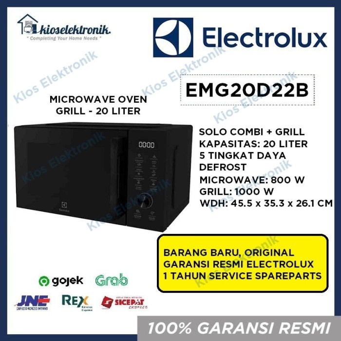 Microwave Grill Electrolux EMG20D22B - EMG 20D22 B - EMG20 - EMG20D22
