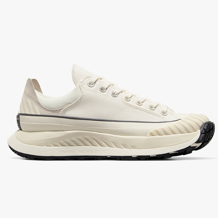 Sepatu Sneakers Unisex Converse Chuck 70 Ox AT-CX Vintage White Egret Black Original A06556C