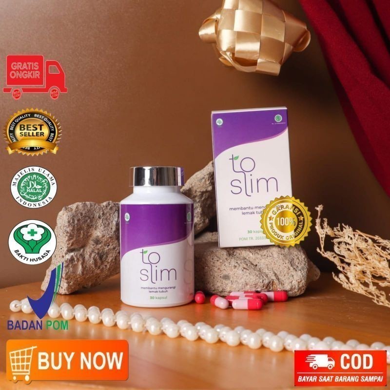 Pelangsing To Slim - Toslim Original Herbal Isi 30 Kapsul Bpom