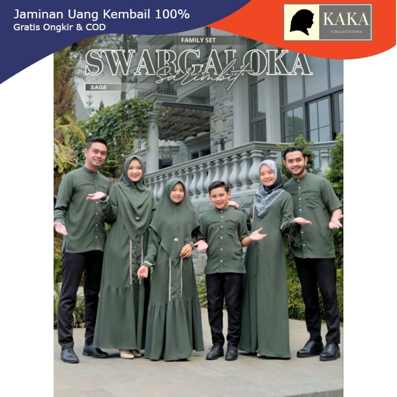 OPEN PO Sarimbit Keluarga 2025 Lebaran Premium Sarimbit Swargaloka Family Series by ANB Fashion