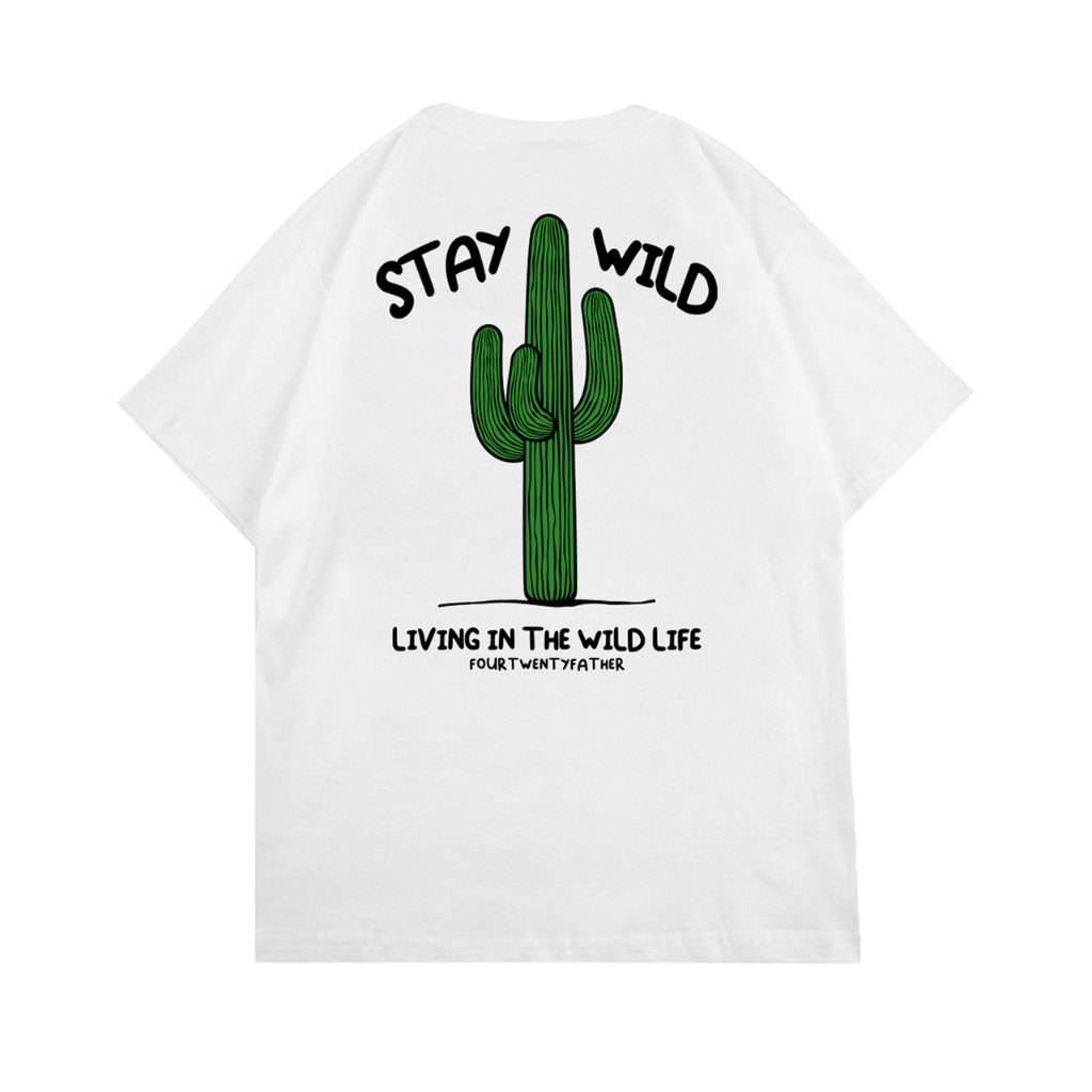 Kaos Pria Distro,420Father Kaos Stay Wild X Otsky Cotton Combed (Pria & Wanita )Keren Premium Style 