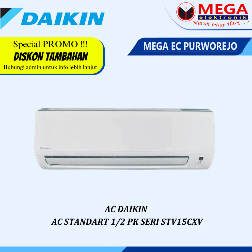 AC DAIKIN  MALAYSIA 1/2 PK SERI STV15CXV