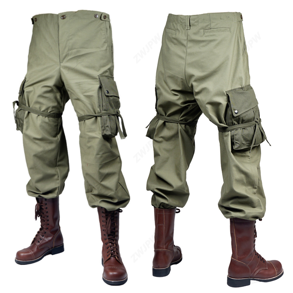 ww2 US army  green outdoor  M43 Windbreaker Pure cotton  uniform pants   US/50202