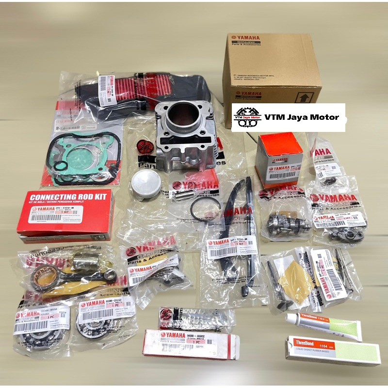 PAKET LENGKAP BLOK SEHER MIO M3 SOUL GT 125 XRIDE 125 FINO 125 ( BACA DESKRIFSI ) VTM