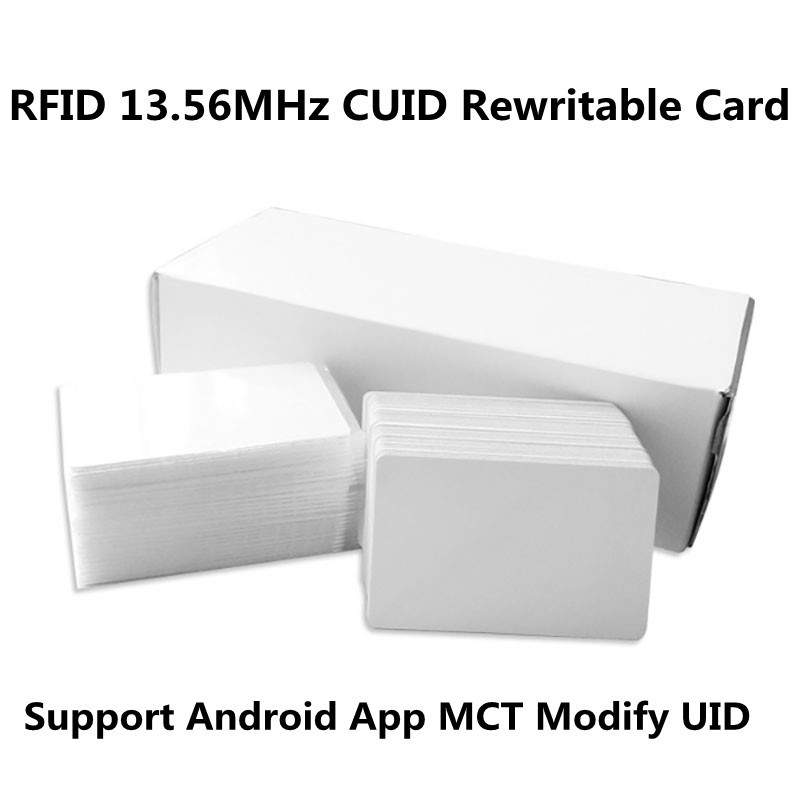 RFID Gen2 CUID Android App MCT Modify UID Changeable NFC Clone Copy 1K S50 Card Block 0  Rewritable 