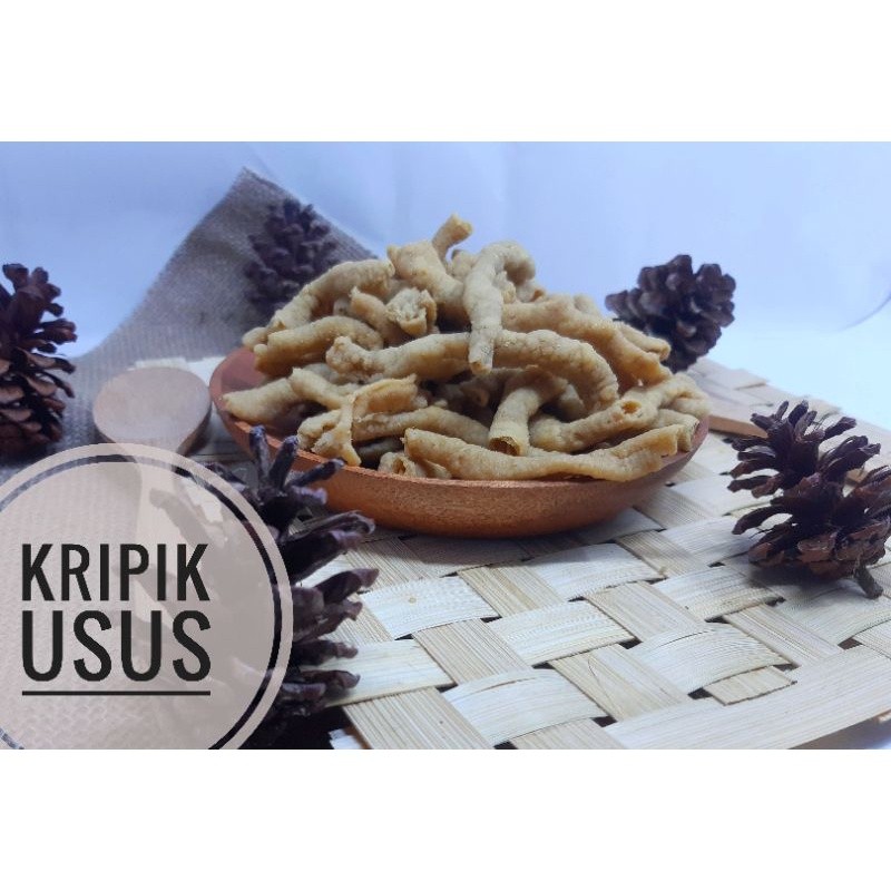 

KRIPIK USUS CAP GENTONG ENAK RENYAH GURIH 1KG FREE buble wrap| mutiara bibit murah