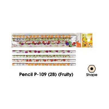 

Pencil Pensil Joyko P-109 2B Fruity 1 Set 4 Pcs