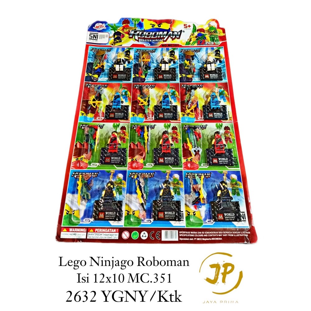 MAINAN ANAK LEGO NINJAGO ROBOMAN ISI 12 PCS