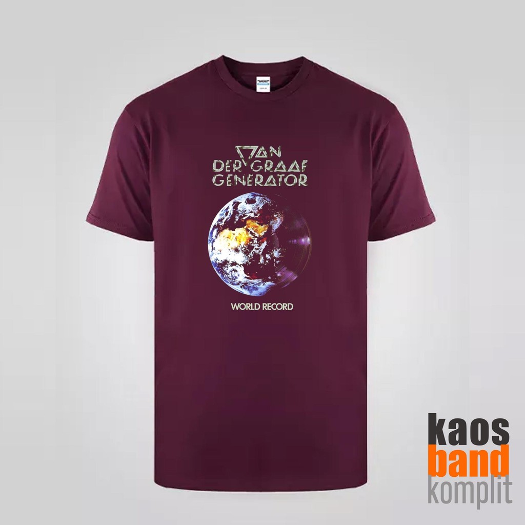Kaos Band VAN DER GRAAF GENERATOR – WORLD RECORD -  NSA 100%  Premium cotton