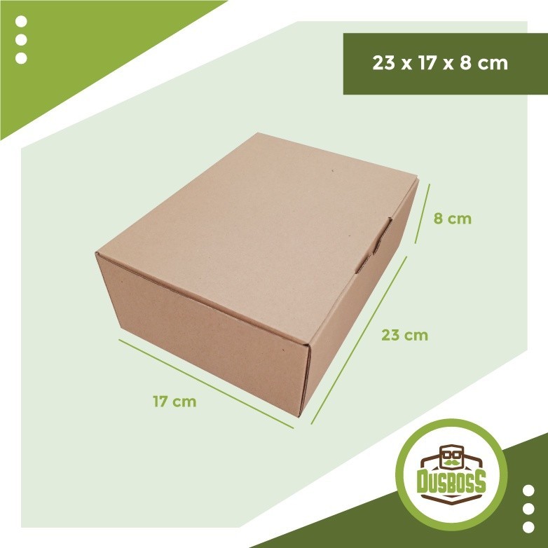 

Kardus uk. 23 x 17 x 8 cm.... Die Cut kotak aksesoris-dll model box pizza